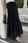Black High Rise Lace Maxi Skirt