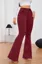Maroon High Rise Bootcut Jeans
