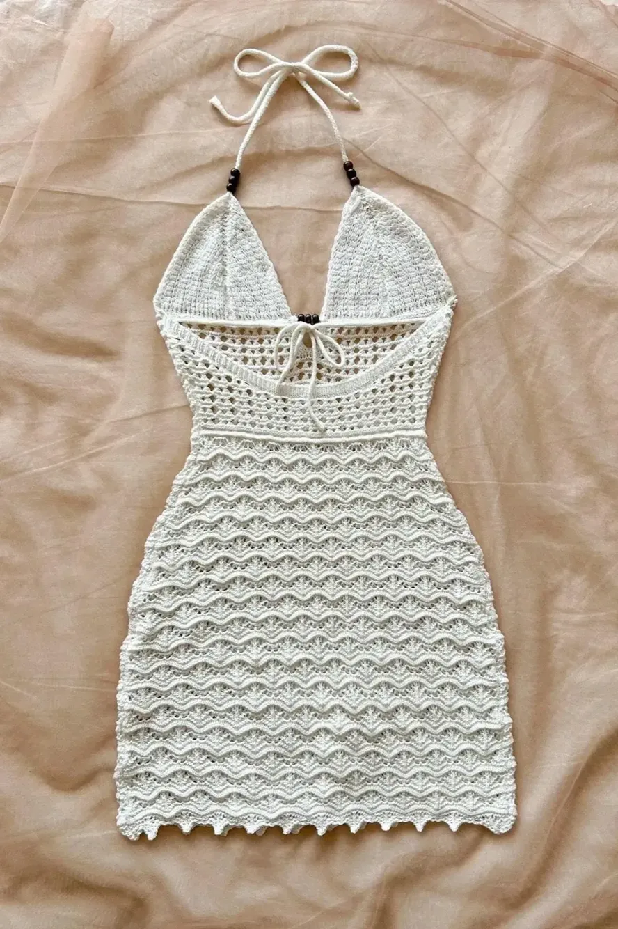free crochet halter dress pattern Intermediate Caron Tank Halter Crochet Dress Pattern: Beginner