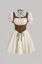 Cream Corset Square Neck Mini Dress