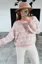 Light Pink Heart Print Sweater