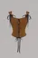 Brown Square Neck Corset Top