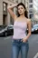 Lavender Solid Scoop Neck Top
