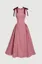 Red Gingham Bow Maxi Dress