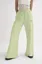 Green Solid High-Rise Trouser