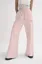 Light Pink Solid High-Rise Trouser