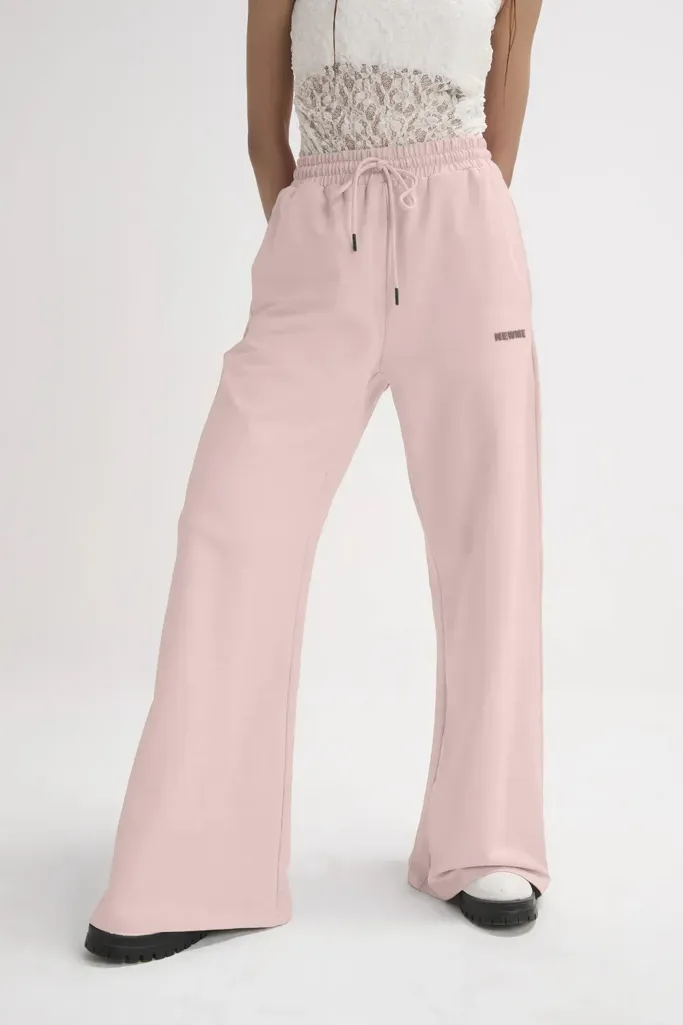 Light Pink Solid High-Rise Trouser - Image 1