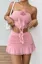 Light Pink Ruched Tube Co-Ord Set
