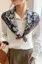 Dark Blue Paisley Printed Scarf