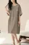 Black Striped Round Neck Midi Dress