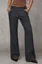 Dark Grey Solid Mid-Rise Pants