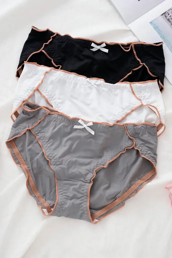 Multi-Colour Mid Rise Set Of 3 Panties - Image 1
