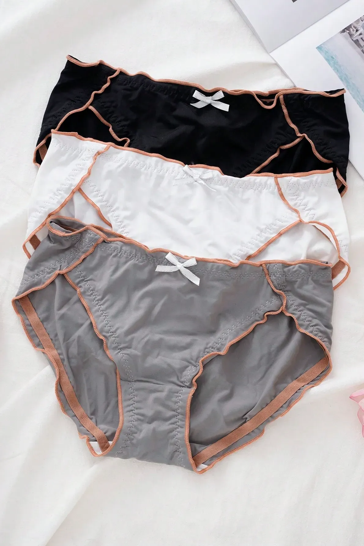 Multi-Colour Mid Rise Set Of 3 Panties