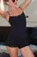 Black Lace Scoop Neck Romper