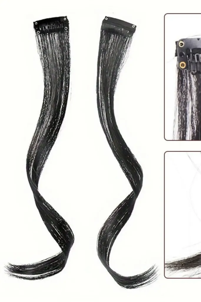 Black Detachable Hair Extension - Image 1