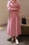 Red Striped Collared Maxi Dress