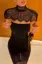 Black Dress With Detachable Lace Yoke