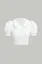 White Lace Peter Pan Crop Top