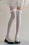 White Ruffled Bow Stockings