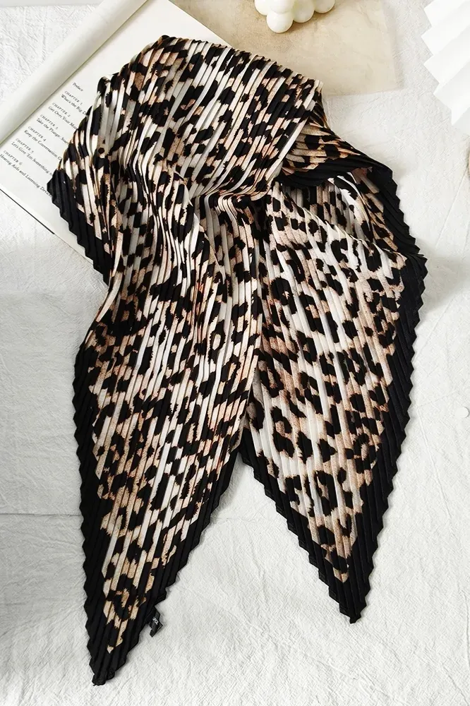 Multi-Color Leopard Printed Scarf - NEWME
