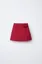 Red Solid Mid Rise Wrap Skorts