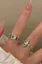 Silver Set Of 2 Statement Rings