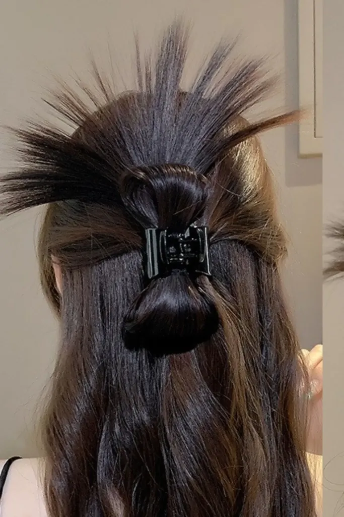Black Hair Imitation Clip - Image 1