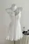 White Sweetheart Mini Ruffle Dress