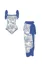 Blue Vintage Print Swimwear Set