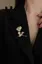 Golden Floral Elegance Brooch