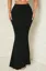 Black Solid High-Rise Maxi Skirt