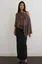 Brown One Shoulder Asymmetric Top