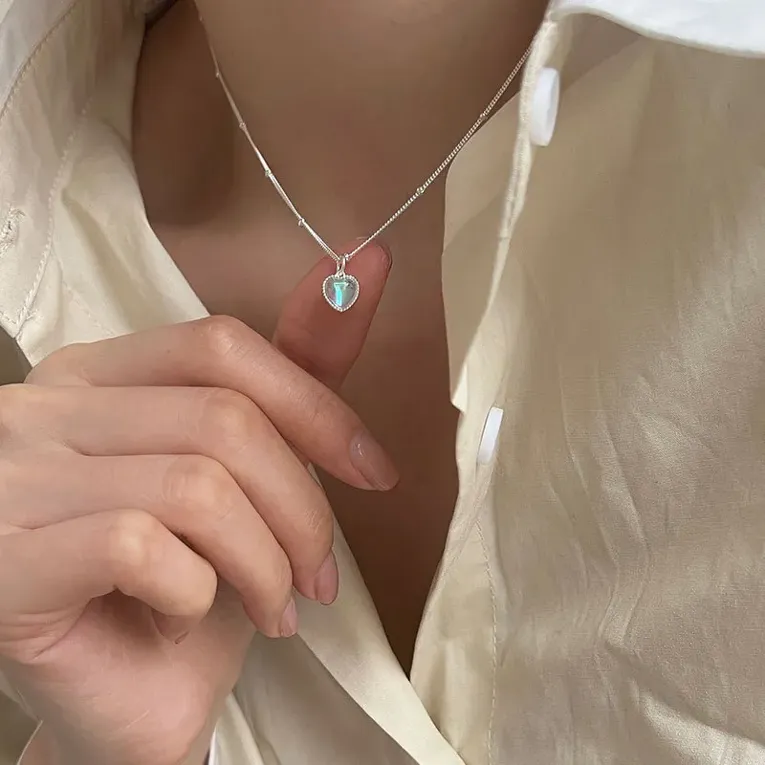 Light Blue Sapphire Necklace - Image 1