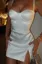 White Sweetheart Bodycon Mini Dress