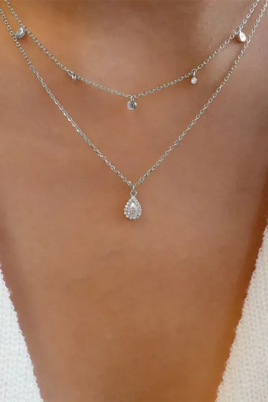 Silver Chic Layered Necklace - NEWME