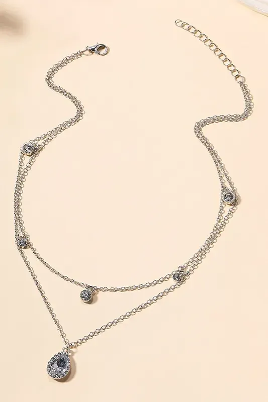 Silver Chic Layered Necklace - NEWME