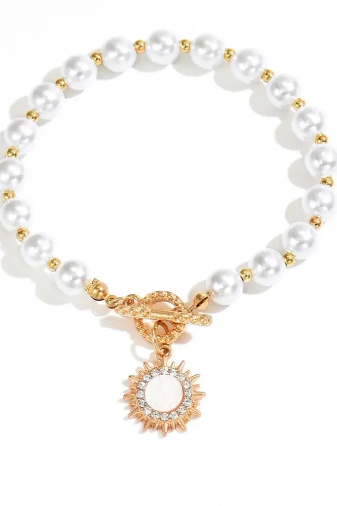 White Pearl Luxe Bracelet - Image 1