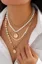Golden Statements Set Of 4 Necklaces