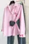 Pink Embroidered Striped Shirt