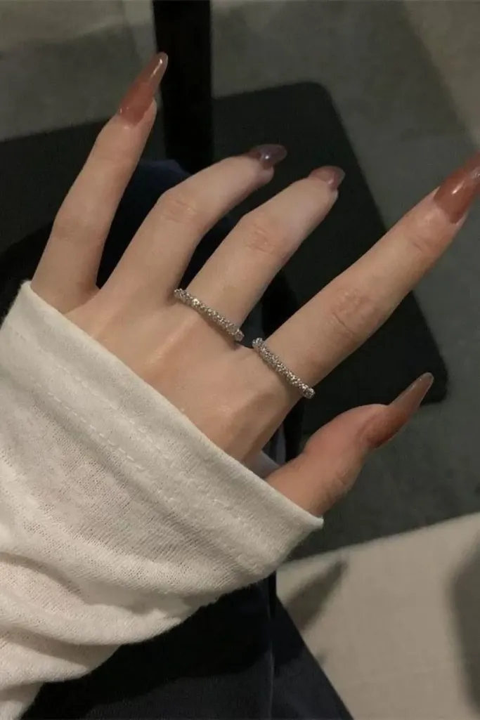 Silver Elegance Set Of 2 Rings - Image 1