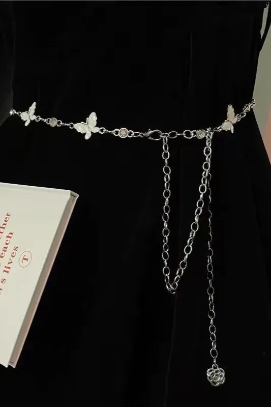 White Butterfly Waist Chain - Image 1