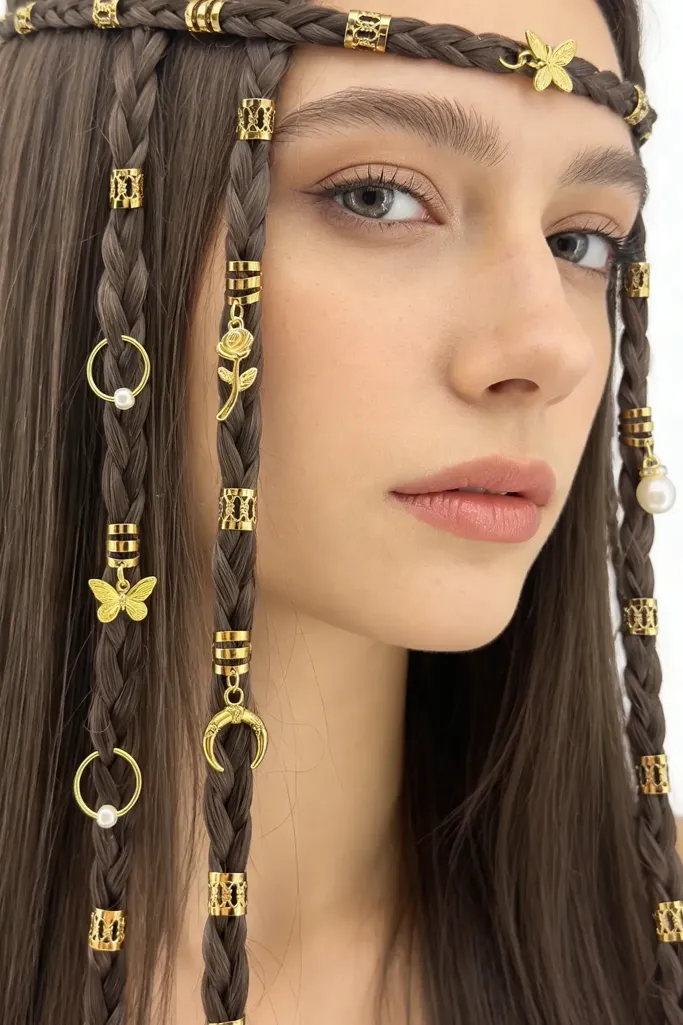 Golden Elegance Set Of 27 Hair Pins - Image 1