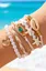 White Beachy Set Of 5 Bracelets