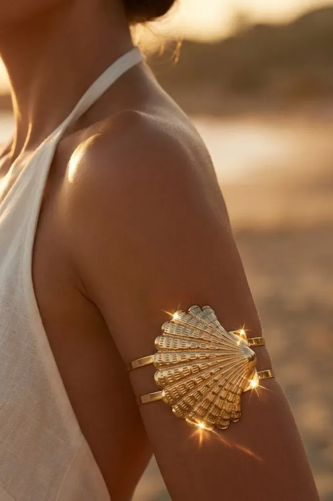 Golden Beachy Arm Cuff - Image 1