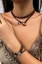 Dark Brown Onyx Statement Necklace