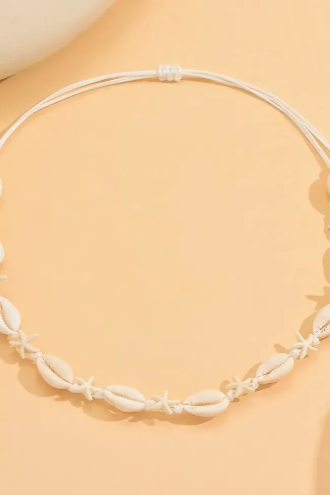 White Shell Ocean Necklace - NEWME