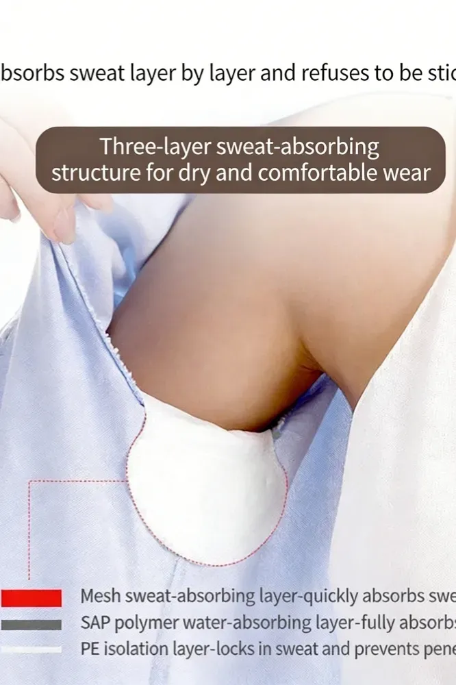 White Solid Sweat Patches - Image 1