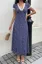 Navy Blue Ditsy Lace Maxi Dress