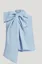 Light Blue Solid High Neck Top