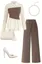 Brown Collared Buttoned Co-Ord Set